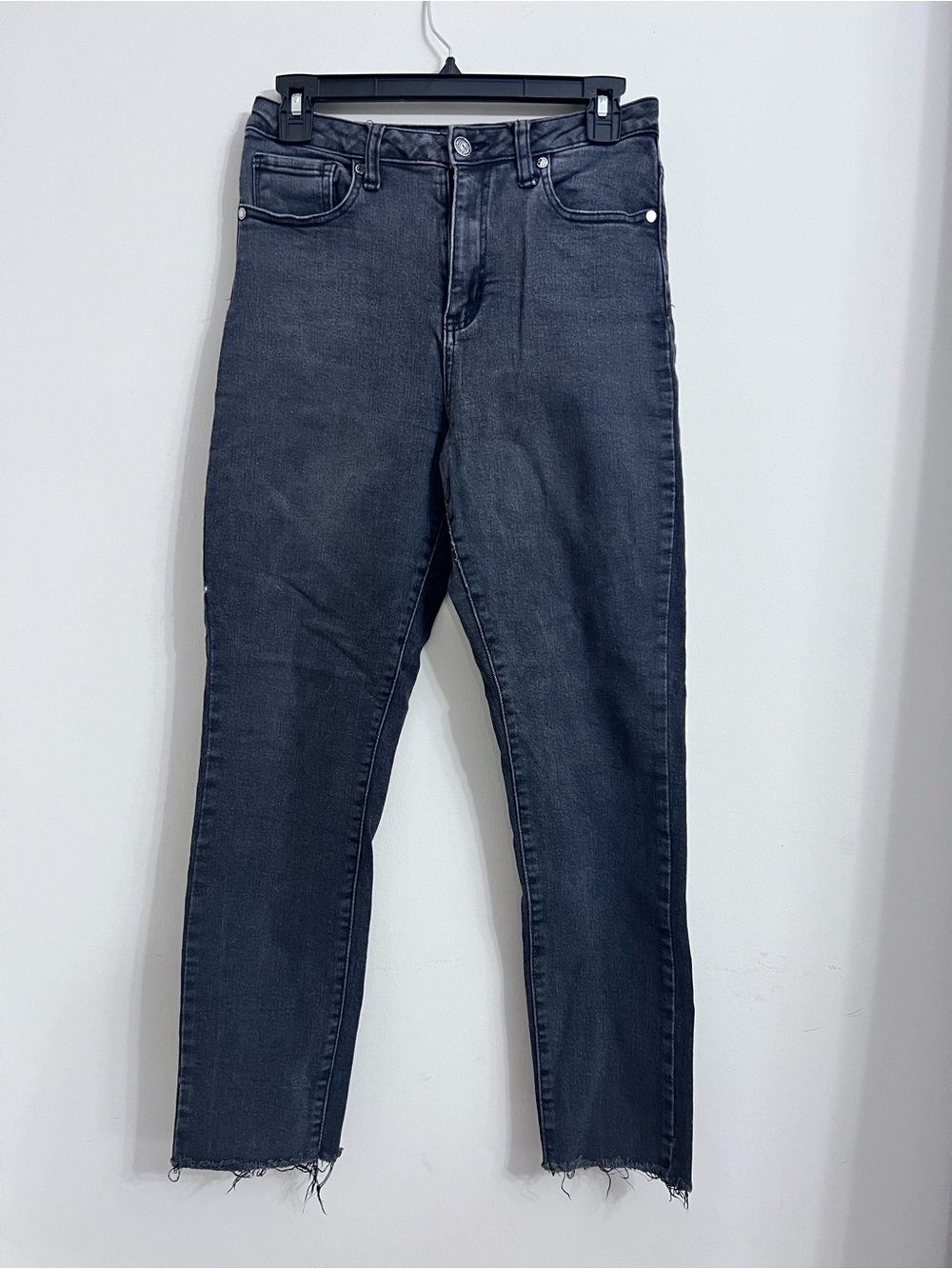 Forever 21 Dark Gray High-Rise Slim Jeans